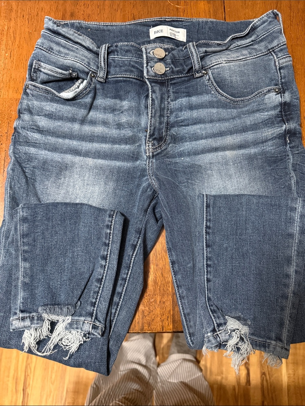 BKE Payton Ankle Skinny Jeans - Blue Wash
